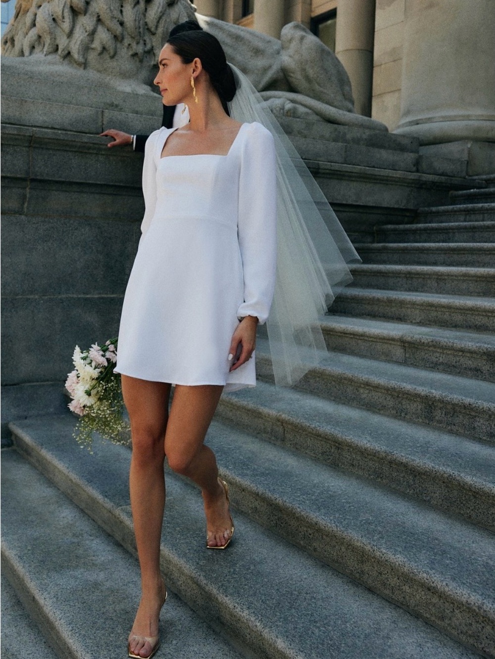 Park & Fifth Ivory Harper Mini Dress